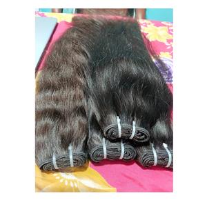 Vente en gros d'extensions de cheveux naturels bruts indiens vierges, faisceaux ondulés, ondulés, lisses, sans couleur chimique, cheveux humains naturels - Product Image 6
