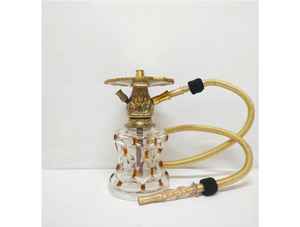 Cachimbas Egipcias de Lujo en Oferta, Calidad Premium, Latón Macizo Pesado, Mini Cachimba con Puntos, Estilo Árabe Grabado a Mano, Lacado - Product Image 6