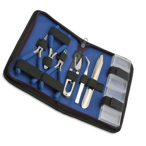 Ensemble d'outils de mini-pince en acier inoxydable et en acier au carbone de couleur personnalisée, durable, pour couper le fil, travailler à la main, faire des perles, kit de fabrication de bijoux DIY - Product Image 2