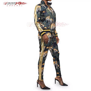 Chándal de actuación para mujer con tela sublimada y corte ajustado para gimnasio o ropa de calle, chándal de sublimación personalizado para mujer - Product Image 5