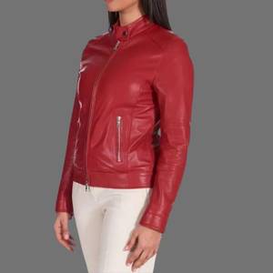 2025 haut tendance personnalisé femmes dernière conception chaud veste en cuir véritable à manches longues veste en cuir pour femmes - Product Image 6