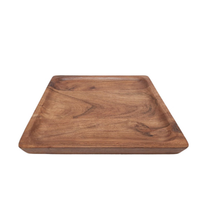 Plateau de service en bois d'excellente conception en plateau de service de nourriture de couleur naturelle pour la maison et les hôtels fournitures faites à la main personnalisées - Product Image 2