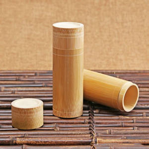กระบอกเก็บชาไม้ไผ่ขนาดต่างๆ,กล่องใส่ชากล่องบรรจุภัณฑ์ธรรมชาติ - Product Image 2