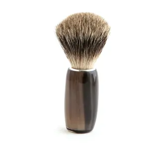 Latest design horn shaving brush handle high quality Badger Hair Classical horn Shaving Brush handle
