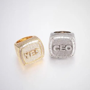 Luxe 925 Sterling Carré Anneau Personnalisé 14K Or Rose VVS Clarté Perles IGI Certifié Bijoux De Fête pour Mariages Hommes Femmes - Product Image 2