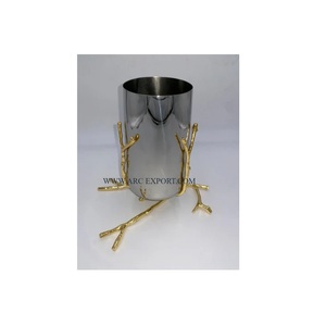 Decoración del hogar Uso del piso Hecho de jarrones y macetas de flores de aluminio de metal Mesa Floreros decorativos de gran tamaño al precio más bajo - Product Image 5