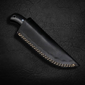 Haute qualité fait à la main en acier damas Shackleton Skinner couteau pleine Tang Micarta poignée en cuir gaine personnalisable OEM Support - Product Image 3