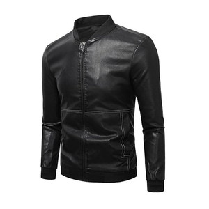 Veste en cuir pour hommes en fourrure véritable bombardier en peau de mouton veste pour hommes en cuir véritable et coque personnalisée pour l'hiver - Product Image 5