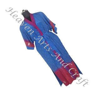 KL014 African Caftan Night Wear Maxi Colorful Design Women Long Kaftan Hippie <b>Boho</b> <b>Dress</b> Vintage Sari Kimono Long Look <b>Plus</b> <b>Size</b> - Product Image 5