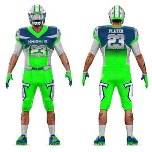 Suministro directo de fábrica Multi colorido sublimación completa poliéster juvenil fútbol americano uniforme fútbol Jersey conjunto - Product Image 1