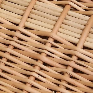 Ayboo-tienda de campaña cuadrada hecha a mano para mascotas, mimbre de 2 niveles, para perros pequeños, gatos, conejos, gatos, con cojín de Vietnam - Product Image 3