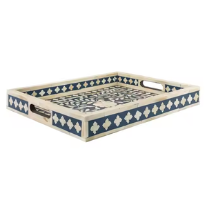 ถาดรองกระดูกสี่เหลี่ยมขนาดใหญ่ถาดอาหารสำหรับตกแต่งแบบพิเศษทันสมัย - Product Image 1