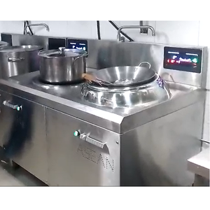 Asean Cuisine à induction Wok Vietnam Kit05 2 X 8KW/3P Retour d'eau électrique Remplacement 1 an de garantie 2 brûleurs Cuisine - Product Image 1