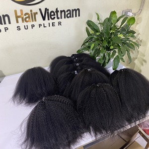 Mèches Yaki brésiliennes 100% naturelles, cheveux lisses, noir naturel, vierge, alignées, cuticules, haute qualité, livraison rapide en lots - Product Image 2