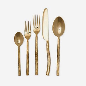 Finest Quality Factory Direct Sale Wholesale Flatware Stainless Steel Silver Polished Wrought Handle Cutlery <b>Set</b> - Product Image 2
