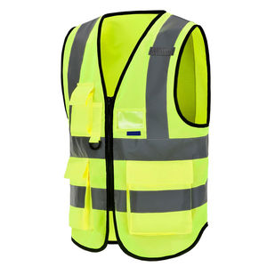 Gilet de sécurité haute visibilité à taux de qualité supérieur Fabricant populaire Gilet de sécurité à poches cargo de style unique écologique 2025 - Product Image 5