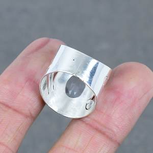 Mejor calidad, precio al por mayor, chapado en plata, latón, cristal, piedras preciosas, bisel, ajuste, anillo de piedra Natural para mujer, niñas, joyería Bohemia - Product Image 4