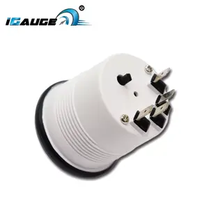 52mm <b>Black</b> Face Flat Clear Lens for Auto Car Truck Bus 90 Degree <b>Bulb</b> <b>Light</b> 40~120 Celsius Electrical Water Temp Gauge - Product Image 3