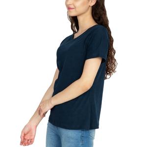 Vente en gros de t-shirt de qualité supérieure à manches courtes pour femmes Service OEM Vente en gros bon marché Usine T-shirt décontracté personnalisé pour femmes Nouvelle mode - Product Image 3