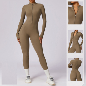 Mono Deportivo de Lona de Cintura Alta, Corte Regular, Resistente, Nuevo, Personalizado con Logotipo, para Mujer - Product Image 1