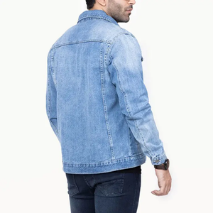 Chaqueta para hombre Nueva moda Venta al por mayor Liso Hombres Chaquetas de mezclilla Venta al por mayor de calidad superior Chaquetas de mezclilla transpirable secado rápido 2025 - Product Image 4