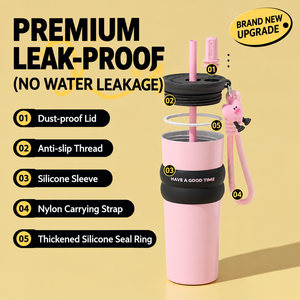 Vaso Térmico de 700 ml, Acero Inoxidable 316, con Correa de Transporte, Botella de Agua Térmica, Aislamiento al Vacío, Antiderrames - Product Image 3
