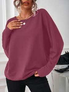 Sudadera Informal para Mujer OEM, Sudadera de Algodón Personalizada con Hombros Caídos, Sudadera con Estilo - Product Image 2