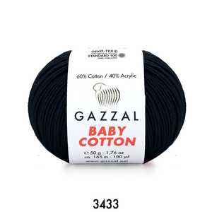 เส้นด้ายฝ้าย100% gazzal ผ้าฝ้ายเด็ก50G-3433 - Product Image 1