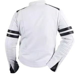 แจ็กเก็ตหนังสำหรับผู้ชายเสื้อแจ็คเก็ตหนังคอพับลงสำหรับกลางแจ้งไซส์ใหญ่พิเศษ - Product Image 2