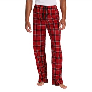 Men Classic Flannel Lounge Red Pants - Soft, Warm, and Stylish <b>Sleep</b> Pants with Elastic Drawstring Waist, Ideal for Home Comfort - Product Image 3