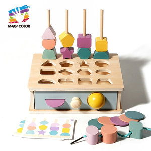 Kit interactivo de aprendizaje de matemáticas Bloques de números de madera y juguetes de conteo para habilidades de suma y resta tempranas W12F293 - Product Image 4