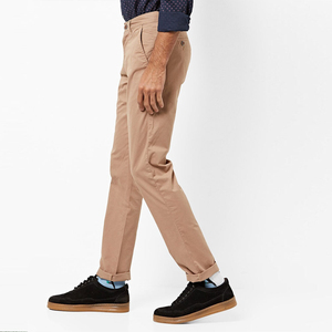 Pantalon chinos droit à coupe régulière en matériau durable Article de marque Nouveau look Pantalon chinos haut de gamme pour hommes OEM ODM respirant - Product Image 2