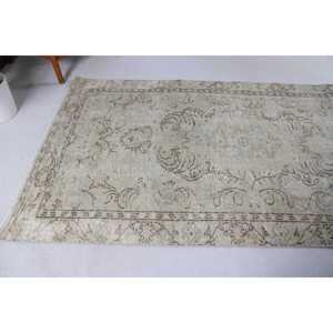 พรมวินเทจสไตล์ตุรกี ขนาด 4.5x8.7 ฟุต พรมลายทางสีเทาน้ำตาล - Product Image 3