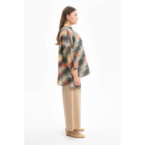 Blusa de Punto Asimétrica con Pliegues para Mujer, Top Casual de Manga Larga - Product Image 3