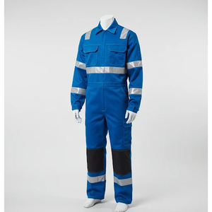 Overol de Seguridad de Alta Visibilidad Personalizado, Reflectante, 100% Algodón, Ropa de Trabajo Industrial Resistente, Overol de Seguridad de Alta Resistencia OEM - Product Image 3
