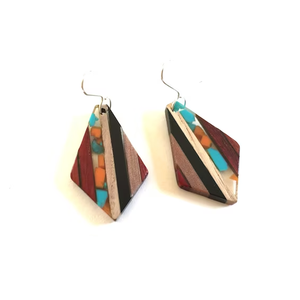 Boucle d'oreille de mode en bois et résine pour la fête utilisation quotidienne fonction de mariage avec utilisation à la main au meilleur prix - Product Image 6