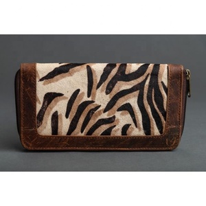 LW Cartera de cuero de vaca Multiusos Clutch Phone Cases Hair On Hide Clutch Card Western Wallets para mujer - Product Image 3
