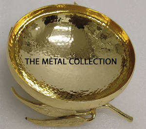 Bol de service en laiton et en acier au design de luxe pour la maison, l'hôtel, le restaurant, la table et la vaisselle - Product Image 1