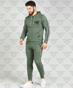 Nouveau Design Slimfit Hommes Femmes Jogging Ensembles Épais Coton Polaire À Capuche Survêtements Rayures Style Pantalon Taille XL Gym - Product Image 5