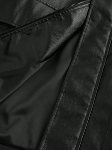 Chaqueta de Motero Retro Personalizada para Hombre, de Cuero Genuino de Piel de Becerro, Lavado Vintage, Corte Holgado, Cuello Solapa, para Otoño - Product Image 6