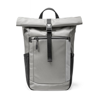 Sac pour ordinateur portable antivol, imperméable, en nylon, fermeture éclair, doublure en polyester, design moderne, logo personnalisable pour l'école et le bureau
