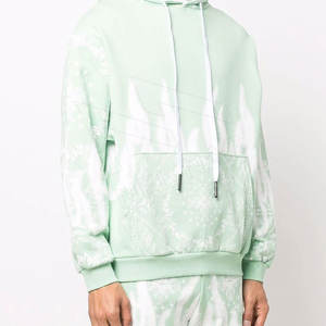 2024 nueva llegada al por mayor personalizado gimnasio chándal corto 2 piezas conjunto 100% algodón Jogging ropa deportiva para hombres de talla grande con capucha - Product Image 2