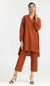 Elegant Modest Winter Co Ord Clothing for Women Made with Warm Durable Lightweight <b>Fabric</b> for Indian and Pakistani Style - Product Image 5