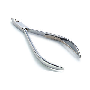 Pinza para cutículas de uñas de alta calidad, acabado pulido, acero alemán de un solo resorte, pinzas para cutículas de uñas de los pies con mango liso - Product Image 2