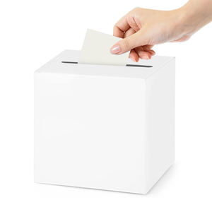 Caja de Tarjeta blanca Favores DE BODA Caja de correos Caja de dinero de recepción de cartón Soporte para recepción de boda, Baby Showers, Aniversario - Product Image 1