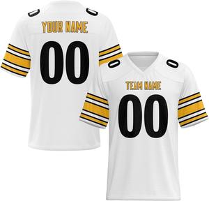 Maillots de football américain personnalisés 2026 – Fournisseur direct – Tissu polyester court à séchage rapide – Sublimation – Numéros d'équipe – Vente en gros personnalisée - Product Image 3