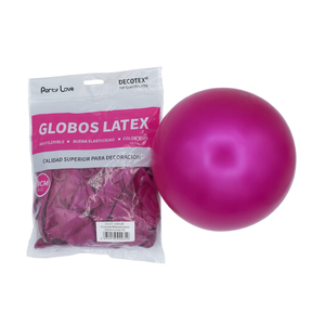 Globos de Látex para Fiestas, 30 cm, Color Fucsia Metálico, Globos Decorativos para Fiestas - Product Image 2