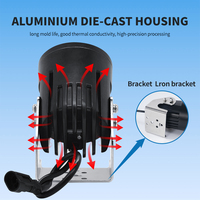 Rock Chase Suv Véhicule Couleur Laser Phare Optibeam Aimant Buggy Bateau Force Fantaisie Côté Rouge Vente Automatique Disque Dur Led Barre Lumineuse