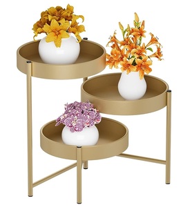 Estante de hierro, soportes para macetas de hierro fundido, soporte para plantas de Metal alto, macetas de estante para Metal, estante alto para plantas de Metal, soporte para flores - Product Image 2