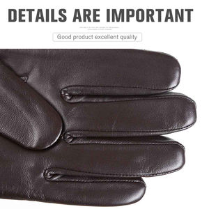 ถุงมือหนังแท้ระบายอากาศได้ดีสำหรับผู้หญิงใหม่ฤดูหนาว - Product Image 5